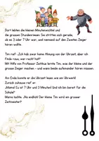 Vorschau - Arbeitsblätter - Die Uhr - Ganze und halbe Stunden - Seite 2
