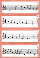 Vorschau - Aufgabenkarten - Notenlehre - Praxiskarten mit einfachen Melodien zum Nachspielen - Tonleiter ~ Grundschule Musik - Seite 3