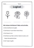 Vorschau - Arbeitsblätter - Frühlingslogicals - Leserätsel differenziert - Seite 1