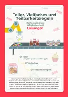 Vorschau - Unterrichtsreihen - Arbeitsheft Teiler, Vielfaches und Teilbarkeitsregeln – selbstorientiert & motivierend - Seite 1