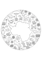 Vorschau - Stationenlernen - Kontinente-Mandalas – 7 Motive zum Ausmalen - Seite 3