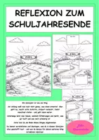 Vorschau - Stundenentwürfe - Reflexion zum Schuljahresende - Jahreszeugnis - Mein Weg durch das Schuljahr - Deckblatt