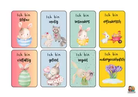 Vorschau - Bildkarten - 48 Affirmationskarten mit niedlichen Bildern für Kinder - Seite 2