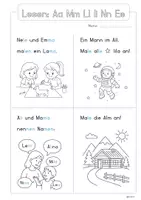 Vorschau - Arbeitsblätter - Leseblätter: 1. Klasse (Deutsch) angelehnt an Niko - Seite 1
