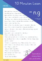 Vorschau - Arbeitsblätter - 10 Minuten Lesen: -ng - Beim Angeln (1. Klasse) Niko - Deckblatt