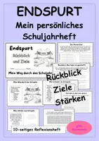Vorschau - Stundenentwürfe - Endspurt - Reflexion zum Schuljahresende - Mein persönliches Schuljahrheft - Deckblatt