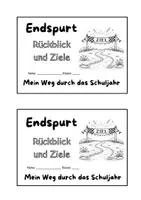 Vorschau - Stundenentwürfe - Endspurt - Reflexion zum Schuljahresende - Mein persönliches Schuljahrheft - Seite 1