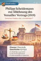 Vorschau - Klassenarbeiten - Klausur Weimarer Republik: Versailler Vertrag (1919) – Scheidemann Analyse + Erwartungshorizont (Q1/Q2) - Deckblatt
