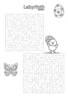 Vorschau - Spiele - Labyrinth - Ostern Grundschule - Deckblatt