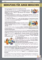 Vorschau - Arbeitsblätter - Die Sozialversicherung - Bedeutung für junge Menschen - Seite 1