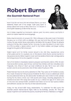 Vorschau - Arbeitsblätter - Robert Burns - the Scottish National Poet: Reading (English) - Seite 1