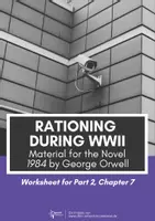Vorschau - Arbeitsblätter - Rationing During WWII - Teaching Material for 1984 - Part 2 Chapter 7 - Novel by George Orwell - Deckblatt