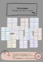 Vorschau - Arbeitsblätter - Sachaufgaben: 4.Klasse | Freiarbeit und Übungseinheiten - Deckblatt