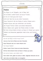 Vorschau - Arbeitsblätter - Sachtext Robbe - Seite 2