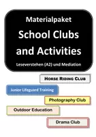 Vorschau - Arbeitsblätter - Materialpaket School Clubs and Activities (Leseverstehen/Mediation A2) #edukiknaller2021 - Deckblatt