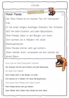 Vorschau - Arbeitsblätter - Sachtext Roter Panda - Seite 2