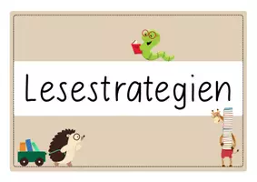 Vorschau - Poster - Lesestrategien im Deutschunterricht - Seite 1