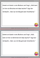 Vorschau - Fördermaterial/Inklusion - Witzesammlung: Fehlerteufel Lesekarten Kommasetzung - Seite 3