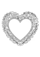 Vorschau - Mal- und Bastelvorlagen - Muttertag – Ausmalbilder, Karten, Foto‑Rahmen & Geschenk‑Tags für Kinder - Seite 1