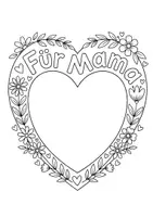 Vorschau - Mal- und Bastelvorlagen - Muttertag – Ausmalbilder, Karten, Foto‑Rahmen & Geschenk‑Tags für Kinder - Seite 3