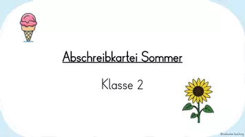 Vorschau - Text - Abschreibkartei Sommer (Kl. 2) - Seite 3