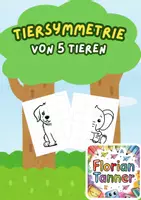Vorschau - Mal- und Bastelvorlagen - Tiersymmetrie – 5 Tiere spiegeln - Deckblatt