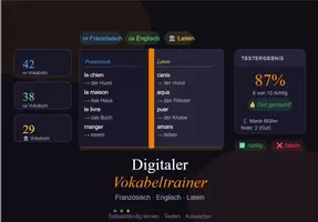 Vorschau - Interaktives Material - Digitaler Vokabeltrainer – Französisch, Englisch & Latein (HTML-App / offline nutzbar) - Seite 2