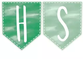 Vorschau - Poster - Wimpelkette im Aquarellstil - HSU Lernwand - Seite 2