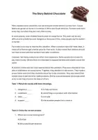 Vorschau - Arbeitsblätter - A FAIR WORLD - reading comprehension chocolate - More 4 Unit 10 - Deckblatt