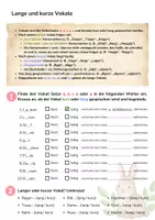 Vorschau - Arbeitsblätter - Rechtschreibung: Kurze und lange Vokale (inkl. Lösungen und 2 Rätsel) - Seite 1