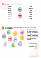 Vorschau - Arbeitsblätter - Rechtschreibung: Kurze und lange Vokale (inkl. Lösungen und 2 Rätsel) - Seite 2