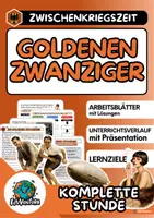Vorschau - Stundenentwürfe - Die Goldenen Zwanziger (AB + Lösungen) - Deckblatt