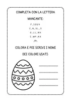 anteprima - Esercizi - Schede didattiche di italiano per la classe prima a tema Pasqua - Pagina 3