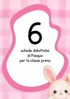 anteprima - Esercizi - Schede didattiche di italiano per la classe prima a tema Pasqua - Pagina di copertina