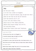 Vorschau - Arbeitsblätter - Sachtext Wal - Seite 2