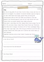 Vorschau - Arbeitsblätter - Sachtext Wal - Seite 3
