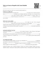 Vista previa - Hojas de trabajo - Biografia Julio Cesar Estadista (Ejercicios con texto para completar y video explicativo) - página 2