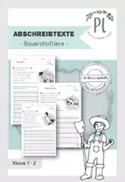 Vorschau - Arbeitsblätter - Abschreibtexte: Bauernhoftiere (2-fach differenziert) - Deckblatt