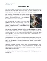 Vorschau - Arbeitsblätter - Jona und der Wal – Geschichte und Aufgaben - Deckblatt