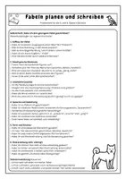 Vorschau - Arbeitsblätter - Fabeln planen und schreiben – Probearbeit mit Bildimpuls, Musterlösung & Bewertungsbogen | Der Hund und das Spiegelbild | Deutsch Klasse 5/6 - Seite 3