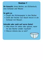 Vorschau - Stationenlernen - kleine Experimente zum Thema Luft - Deckblatt
