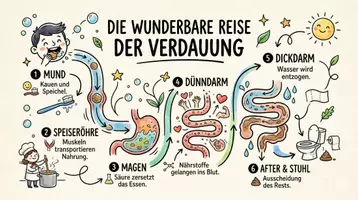 Vorschau - Arbeitsblätter - Arbeitsblatt "Verdauung" + Onlineübung & MP3 + Mindmap + Infografik + Infografik - Seite 3