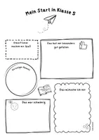 Vorschau - Arbeitsblätter - Schulstart: Klasse 5 Reflexion (Klassenlehrer/ Coaching) - Deckblatt