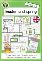 Vorschau - Arbeitsblätter - Großes Materialpaket: Easter and spring (Englisch Klasse 3-4) - Deckblatt
