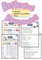 Vorschau - Arbeitsblätter - REFLEXIVE PRONOUNS - Merkblätter + Übungen - Deckblatt
