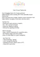 Προεπισκόπηση - Flashcards - Color Crayon Flashcards - Εξώφυλλο