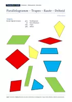 Vorschau - Arbeitsblätter - Besondere Vierecke (Raute, Parallelogramm, Deltoid, Trapez) - Konstruktion - Seite 2