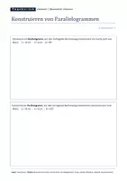 Vorschau - Arbeitsblätter - Besondere Vierecke (Raute, Parallelogramm, Deltoid, Trapez) - Konstruktion - Seite 3