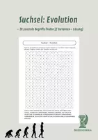 Vorschau - Arbeitsblätter - Evolution spielerisch wiederholen – Bundle mit Kreuzworträtsel, Suchsel und Wortjäger - Seite 1