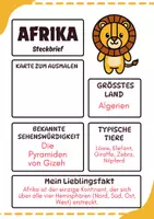 Vorschau - Stationenlernen - 7 Kontinente Steckbriefe mit Lösungen - Seite 2